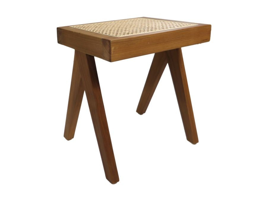 HSM Kollektion-Esszimmerstuhl Accent-42x32x45-Natur-Rattan/Teak