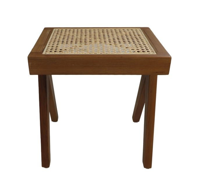 HSM Kollektion-Esszimmerstuhl Accent-42x32x45-Natur-Rattan/Teak