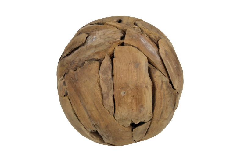 Dekorative Kugel - ø30 cm - Teak