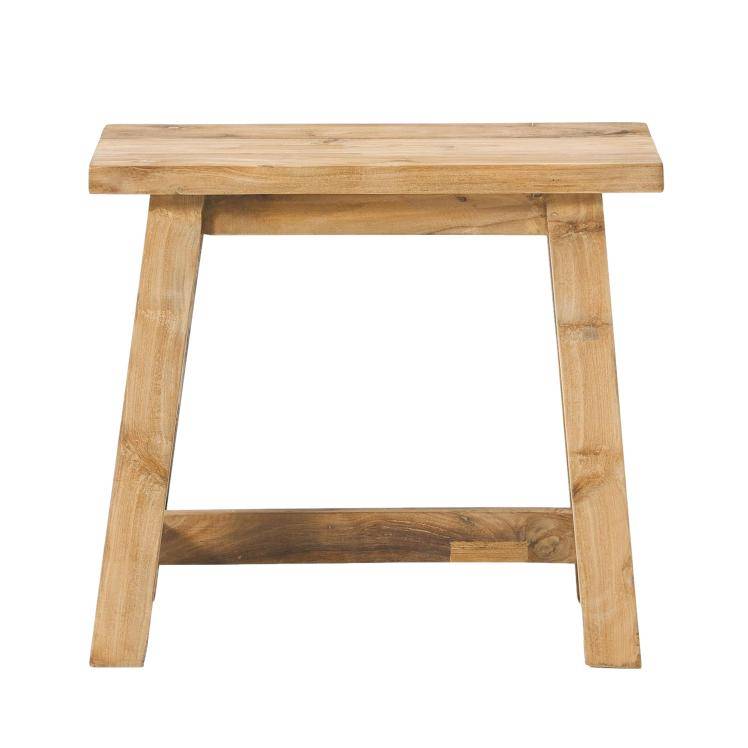 Dekorative Hocker Lawas - 50 cm - natur - Teak