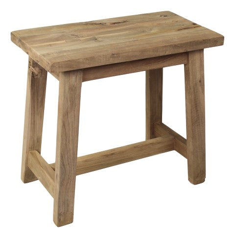 Dekorative Hocker Lawas - 50 cm - natur - Teak