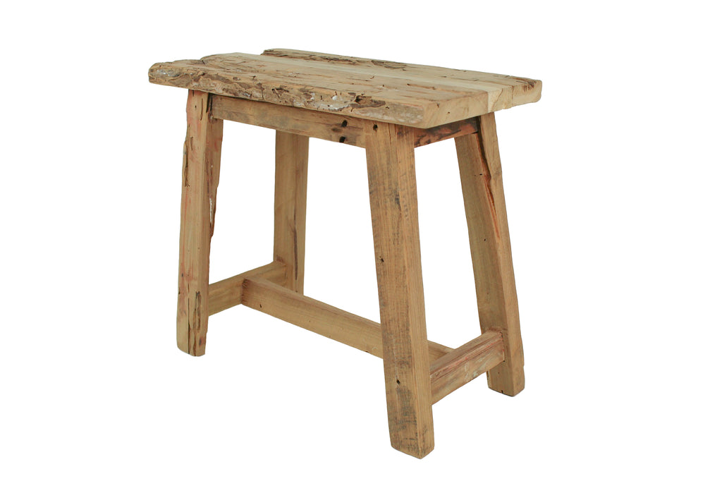 Dekorative Hocker Lawas - 50 cm - natur - Teak