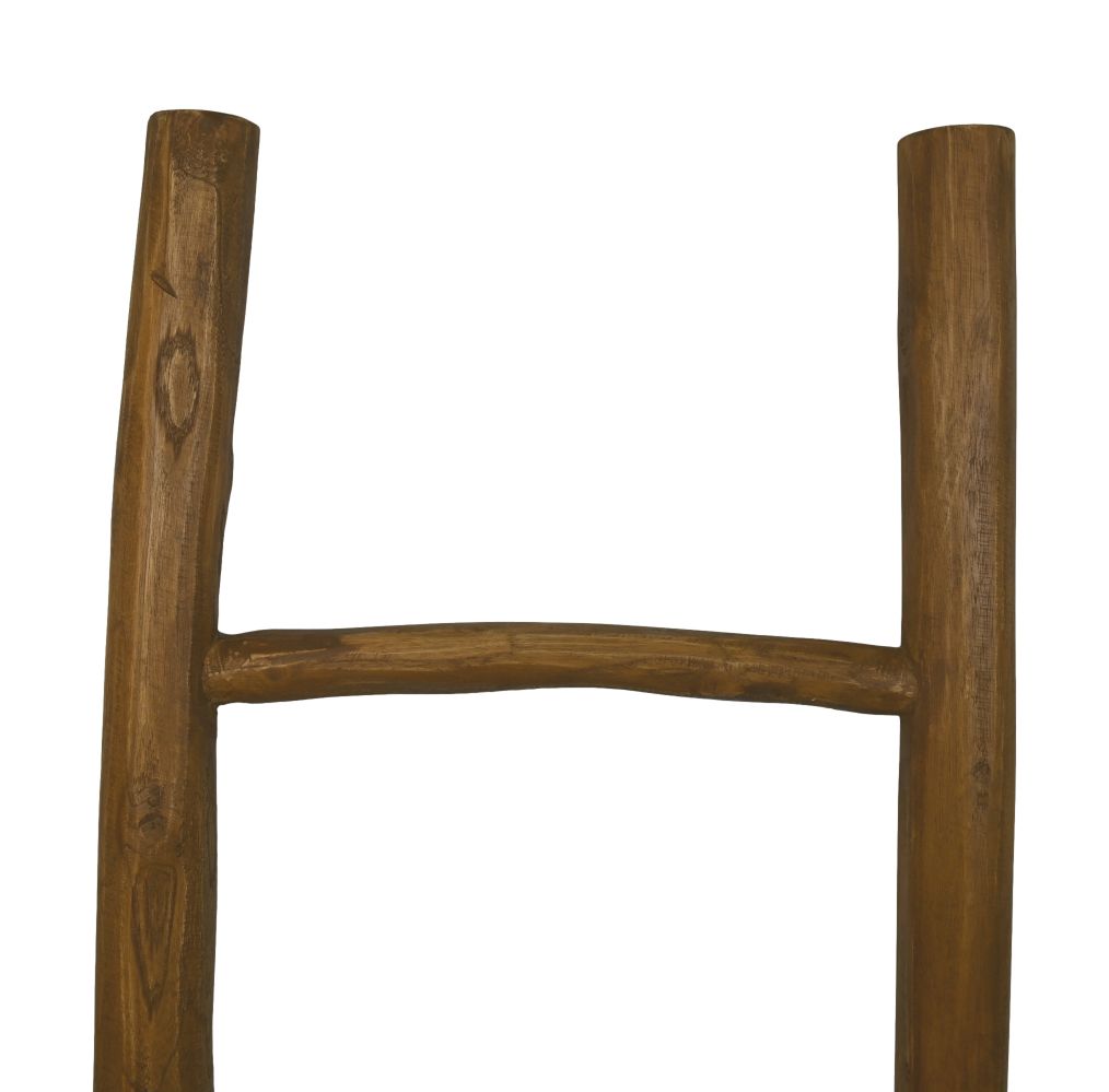 Dekorative Leiter - 35-45x5x150 - Walnuss - Teak