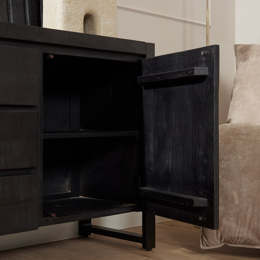 Dressoir Boaz Schwarz | 160 cm