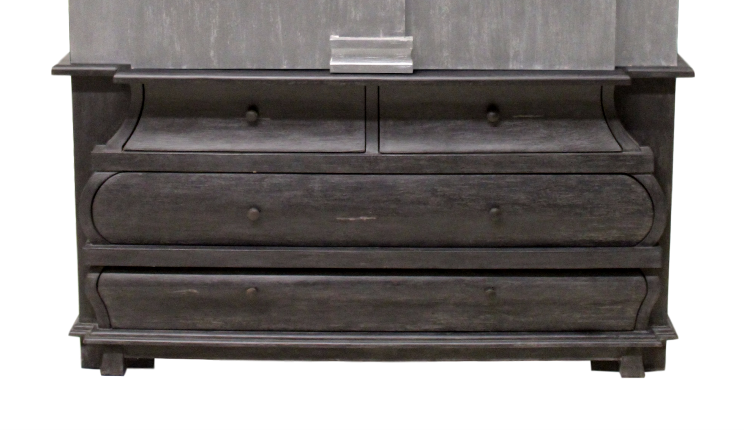 Dressoir Durham - 160x52x80 - Schwarz - Teak