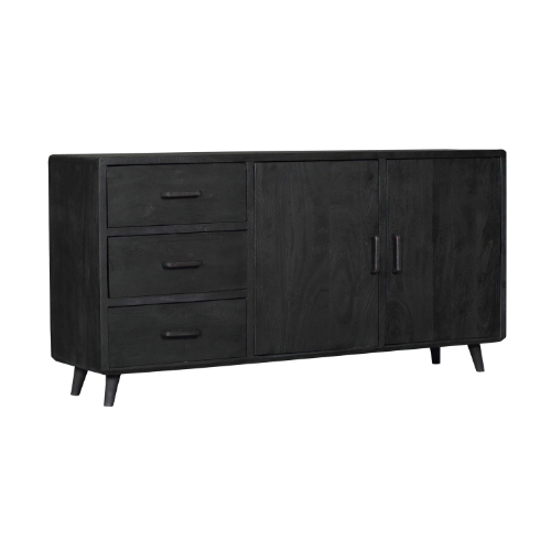 Dressoir Omaha Schwarz | 180 cm