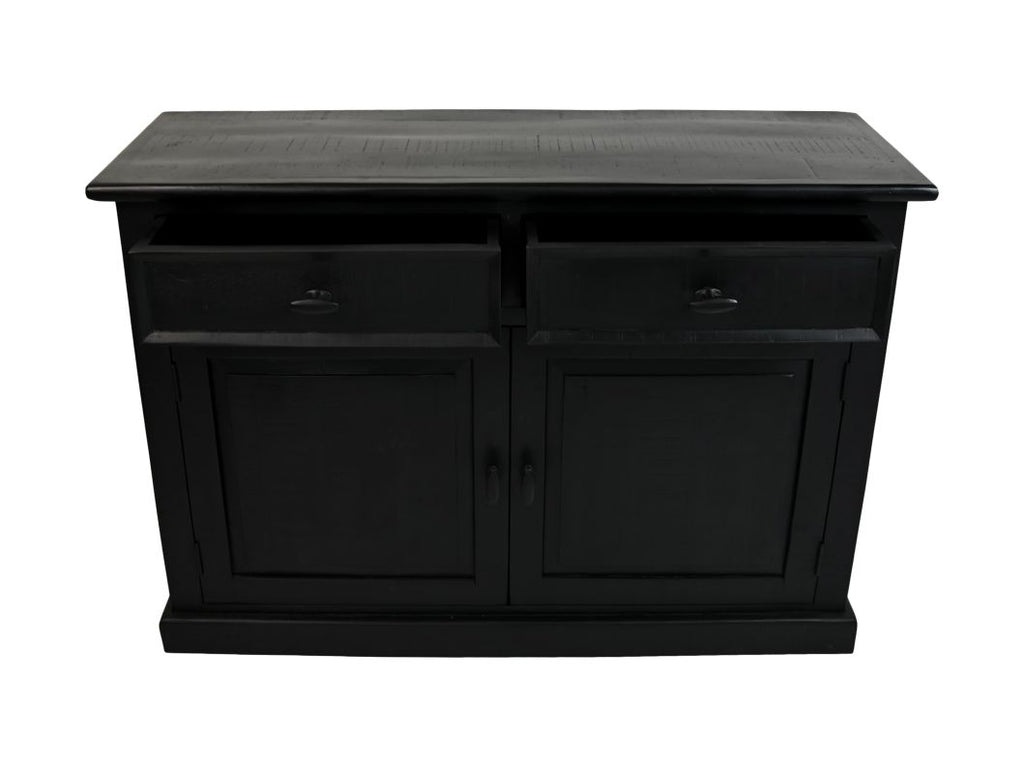 Dressoir Provence - 130x45x90 - schwarz - Kiefer