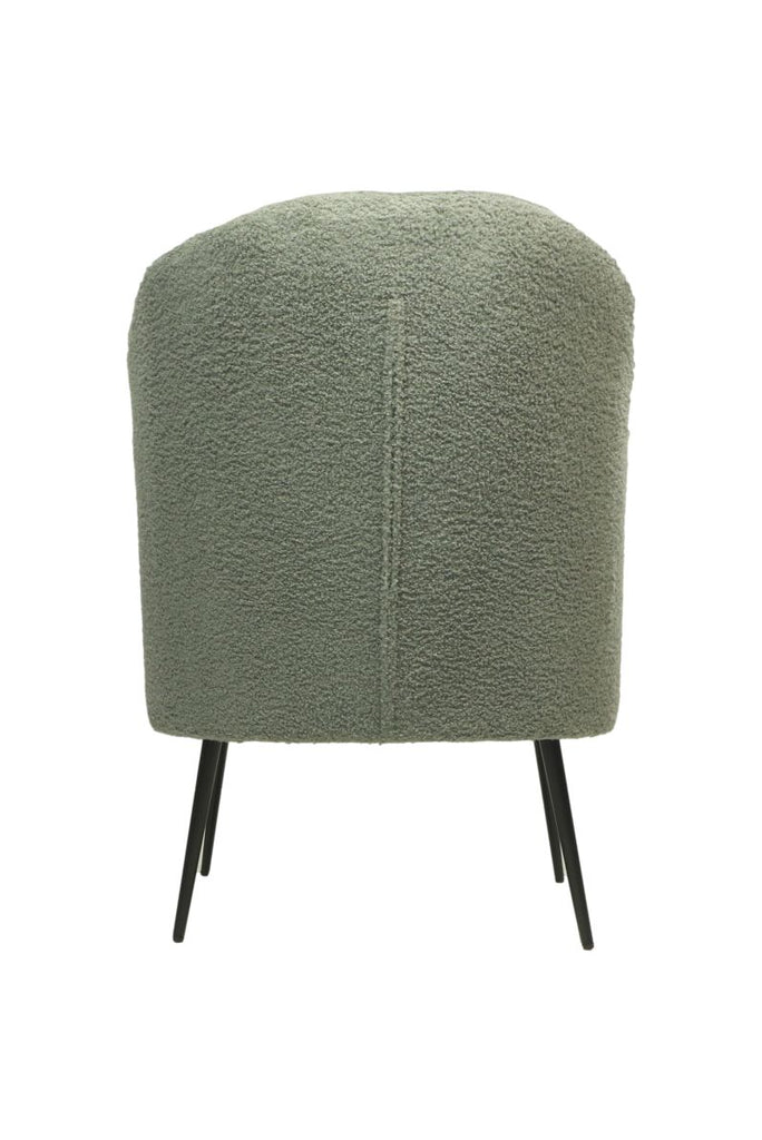 Fauteuil - 77x68x83 - Grau/Schwarz - Bouclé