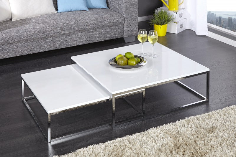 Couchtisch New Elements 2er Set weiss/ 36083