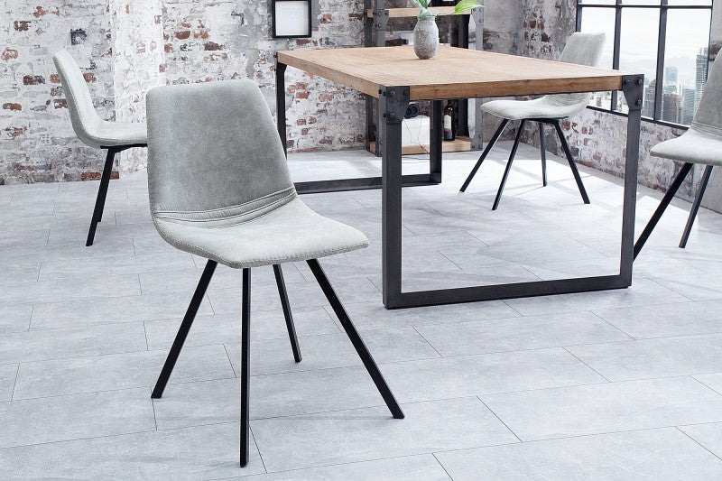 Stuhl Amsterdam Retro stone grau