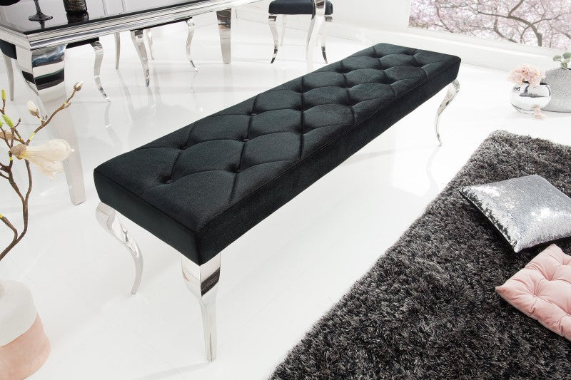 Bank Modern Barock 170cm schwarz/ 39160