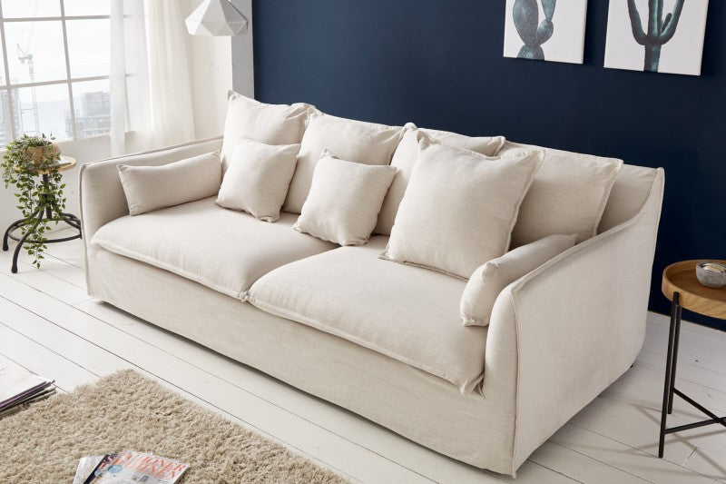 Sofa Heaven 200cm Leinen natur/ 22689