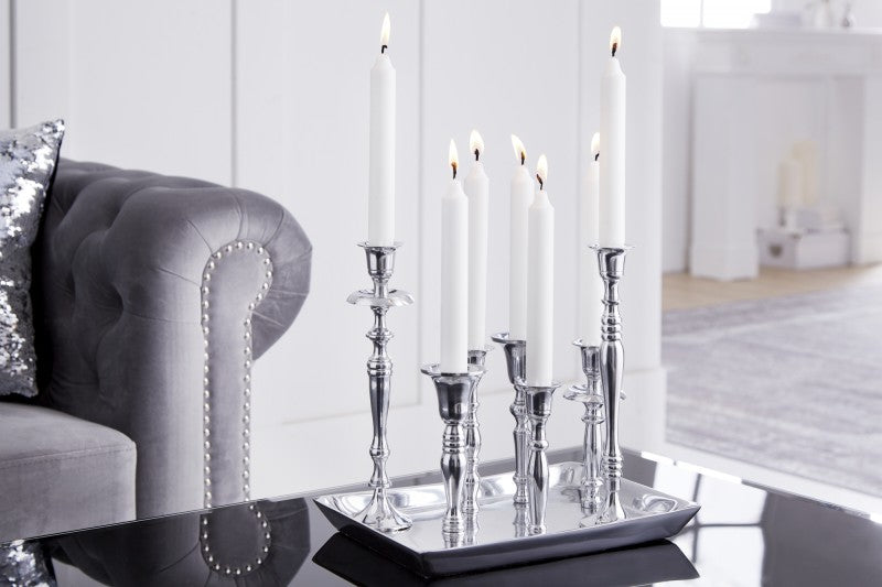 Kerzenst„nder Modern Barock silber 7-flammig/ 38067