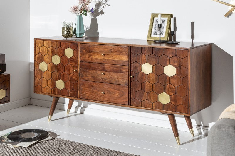 Sideboard Mystic Living 145cm Akazie/ 39947