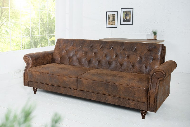 Schlafsofa Maison Belle Affaire 220cm antik braun/40082