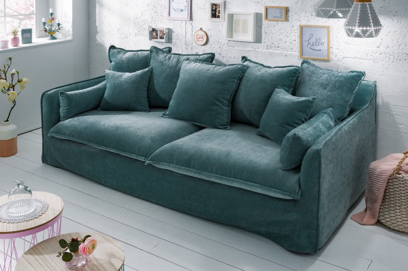 Sofa Heaven 200cm petrol Samt/ 40163