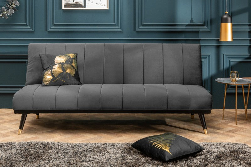 Schlafsofa Petit Beaute 180cm Samt grau/ 40028