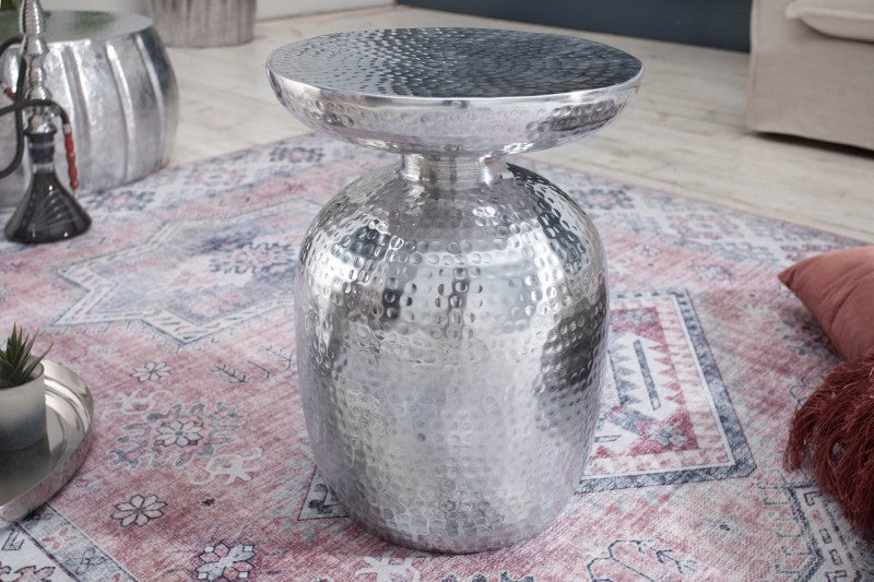 Beistelltisch Orient 36cm Aluminium silber/ 40235