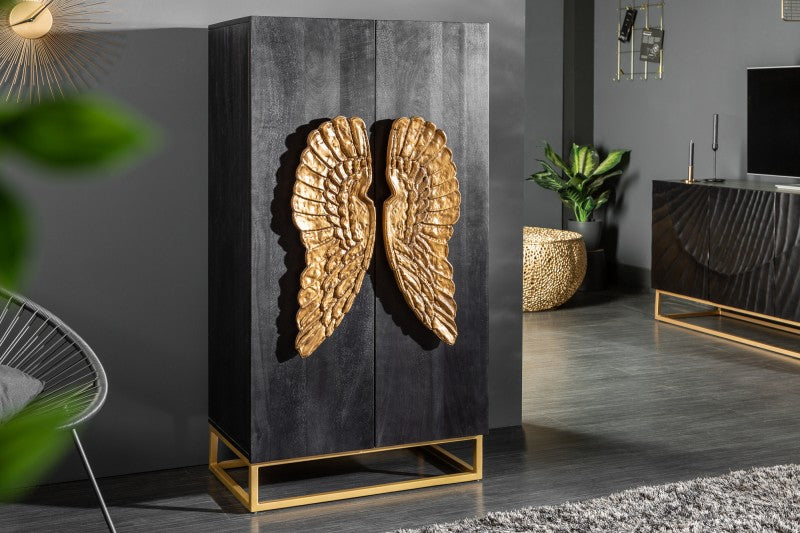 Highboard Angel 140cm Mango schwarz/ 40056