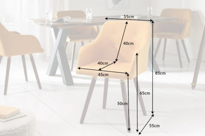 Stuhl Scandinavia Meisterstück  senfgelb