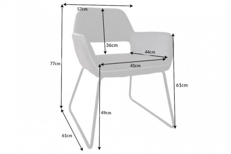 Stuhl Mustang Microfaser antik taupe