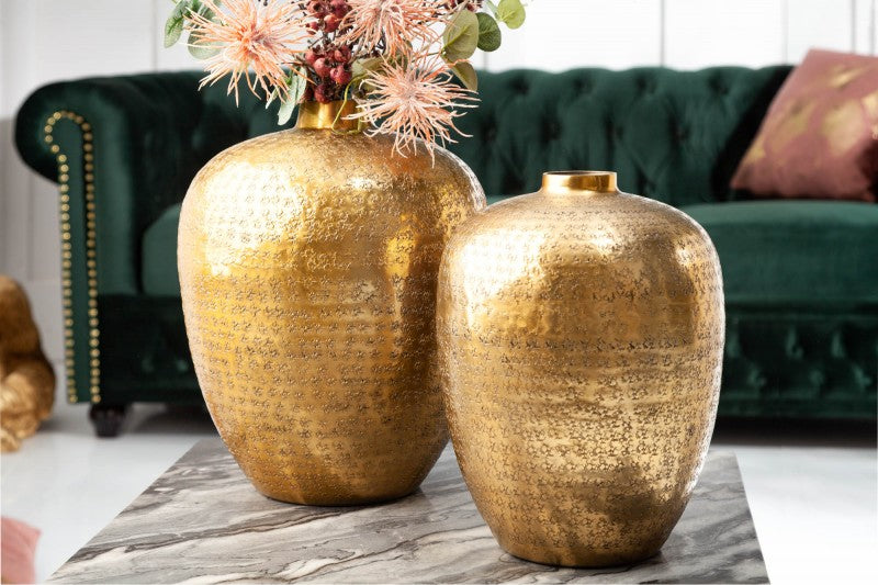 Vase Oriental 2er Set gold/ 40382