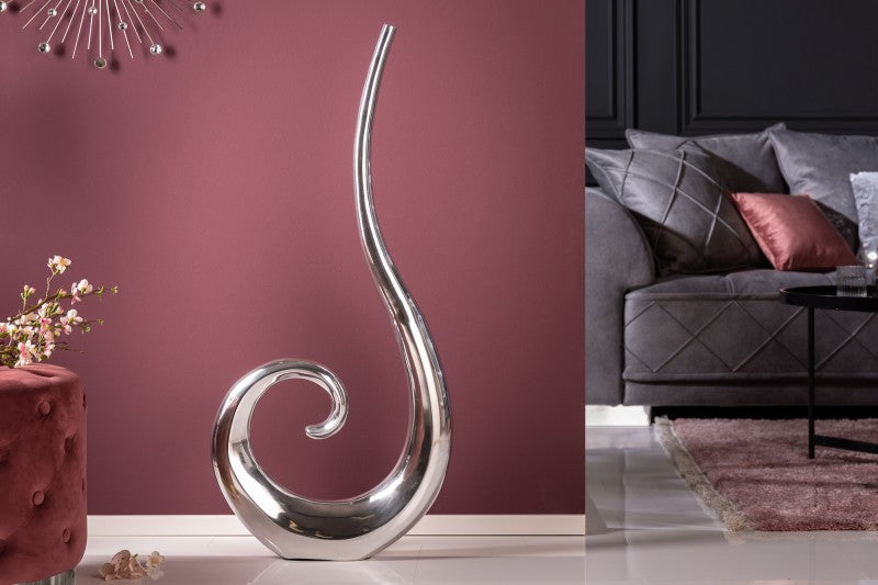 Vase Wave 106cm silber/ 8842