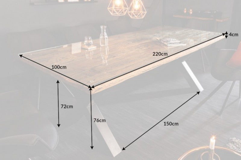 Esstisch Barracuda X 220cm natur