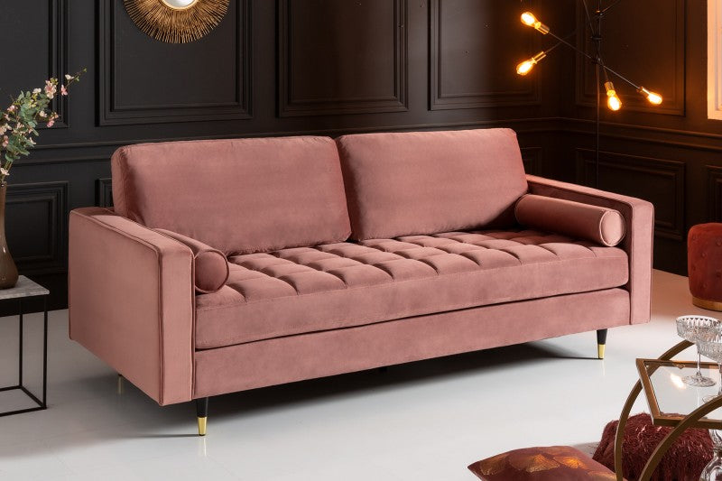 Sofa Cozy Velvet 220cm altrosa Samt/ 41071