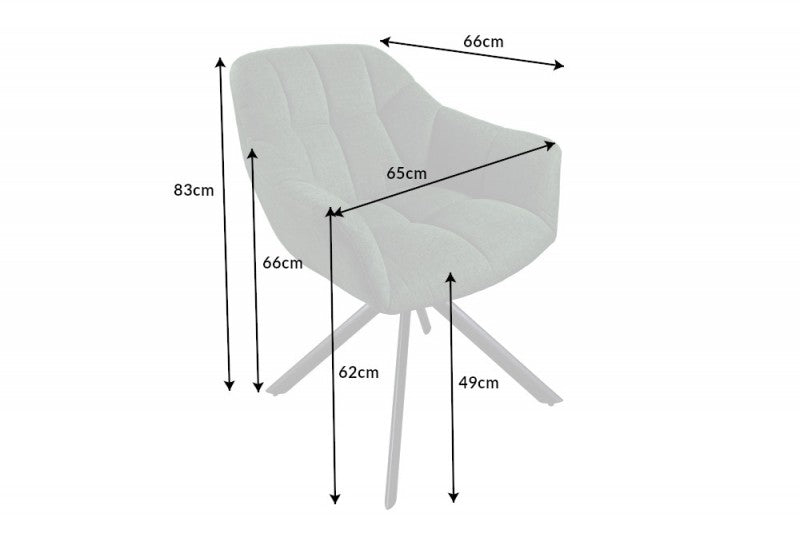 Stuhl Papillon dunkelgrün drehbar