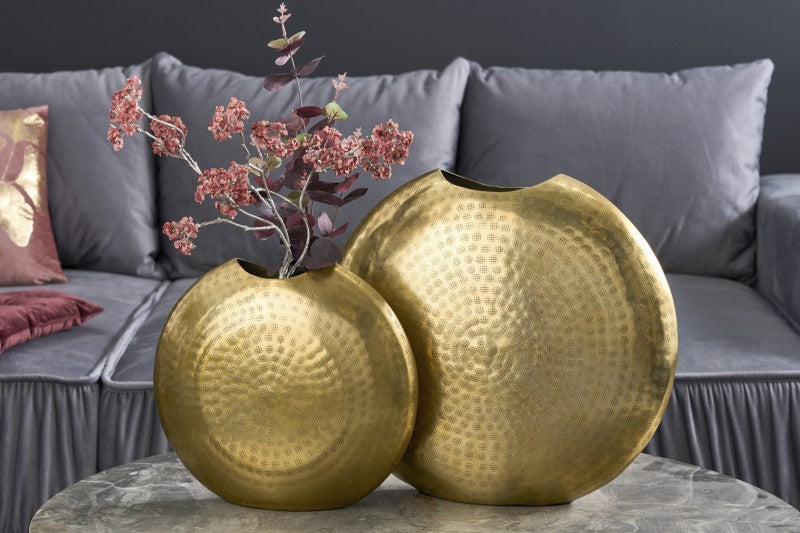 2er Set Vasen Oriental 40cm und 30cm gold/ 41543