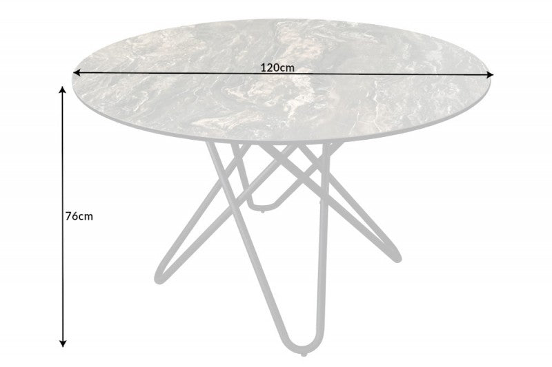 Esstisch Circular 120cm Naturstein Keramik