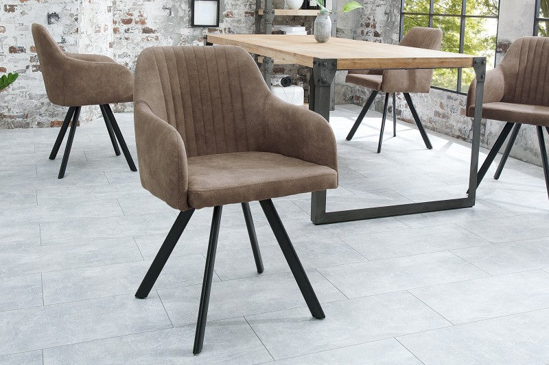 Stuhl Lucca taupe braun