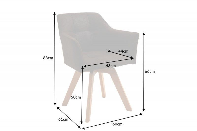 Stuhl Loft antik braun drehbar