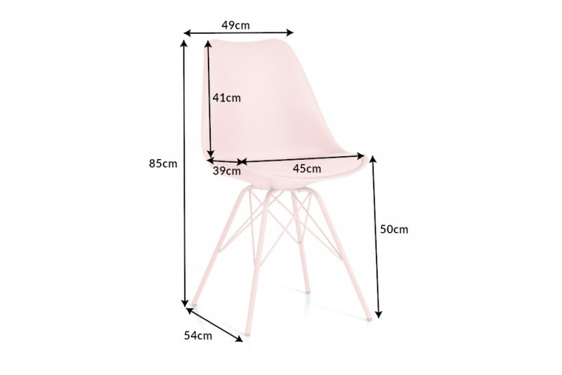 Stuhl Scandinavia Meisterstück rosa