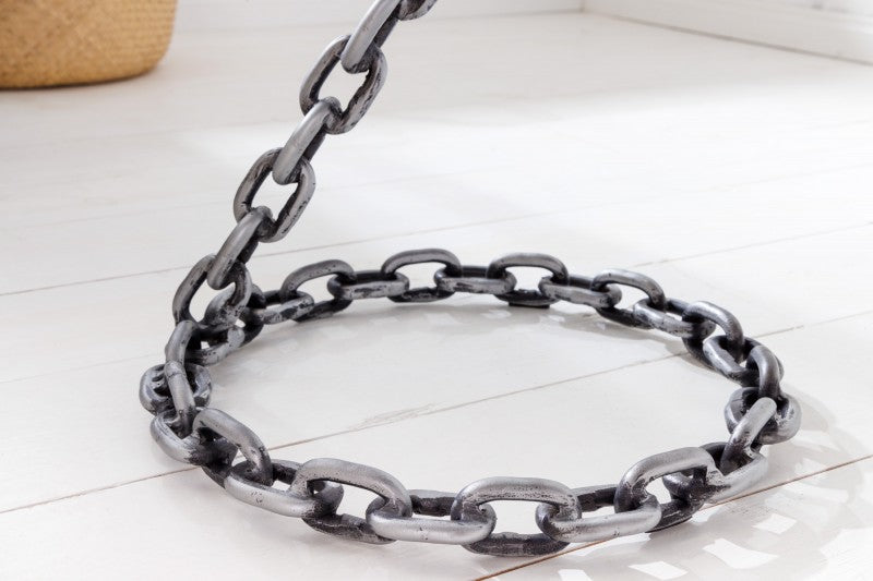 Beistelltisch Chain Glasplatte