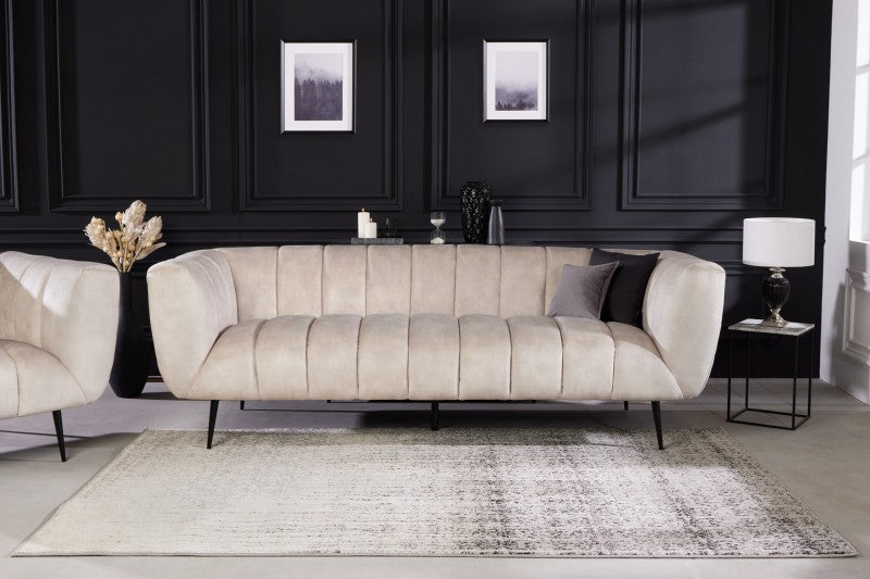 Sofa Noblesse 225cm champagner schwarz/ 43266