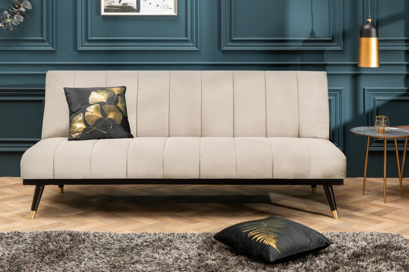 Schlafsofa Petit Beaute 180cm Samt champagner/ 43522