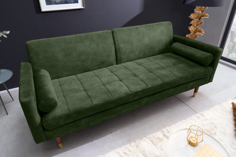 Schlafsofa Couture 195cm grn Microvelour/ 42493