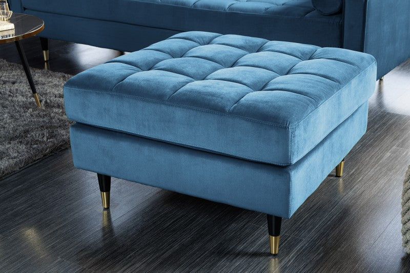 Hocker Cozy Velvet 80cm aqua Samt/ 43608