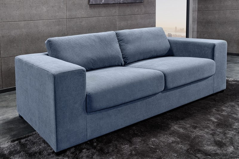 Sofa Lounger 220cm blau Cord/ 43757