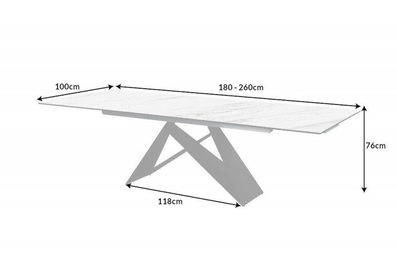 Esstisch Prometheus 180-260cm Marmor