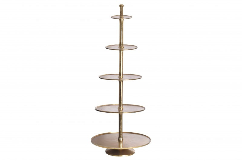 Etagere Abstract 5er 150cm gold/ 43500