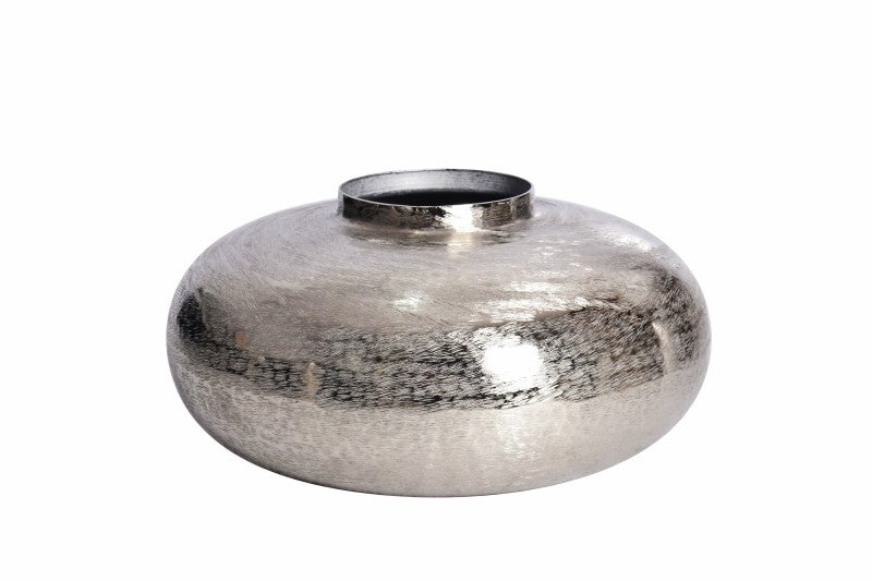 Vase Abstract Orient 35cm silber Hammerschlag/ 43509