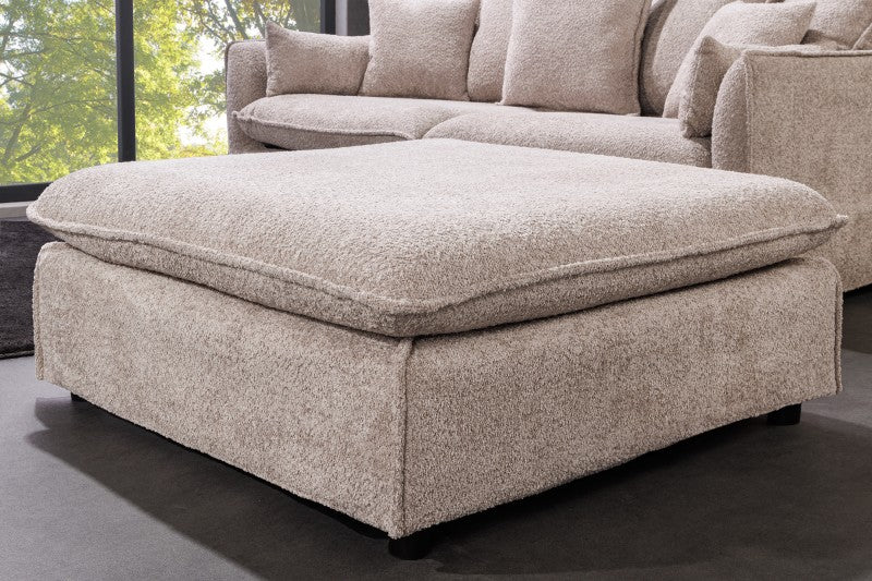 Hocker Heaven 100cm champagner beige Teddy/ 44186