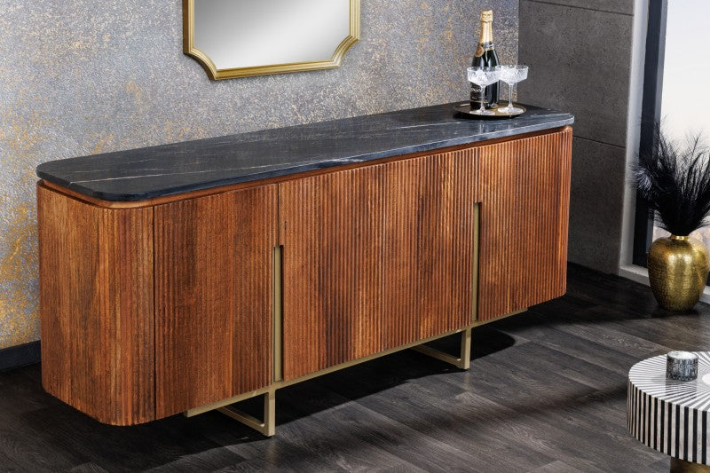 Sideboard Gatsby 160cm Mango Marmor gold/ 43336