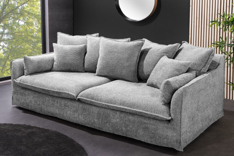 Sofa Heaven 200cm grau Teddy/ 44190