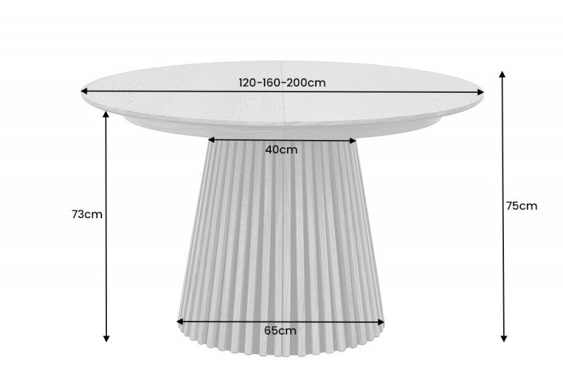 Esstisch Valhalla Wood 120-160-200cm Eiche