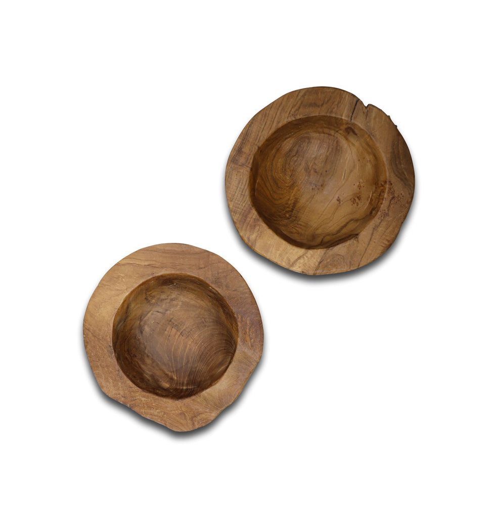 Obstschale klein - ø20-27 cm - Blank - Teak