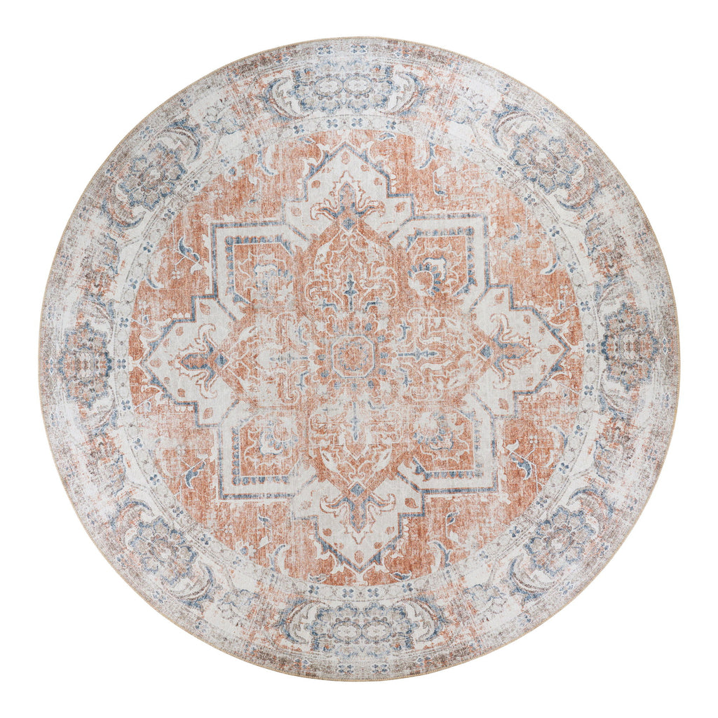 Havana-Teppich - Teppich, orange/blau, Ø200 cm